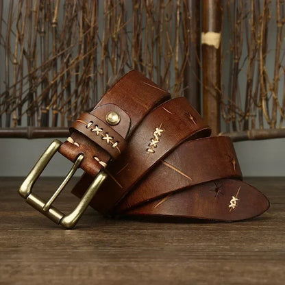 EVEREST FULL-GRAIN LEATHER BELT