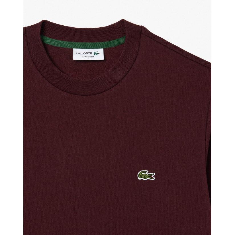 Sweatshirt i borstad ekologisk bomull