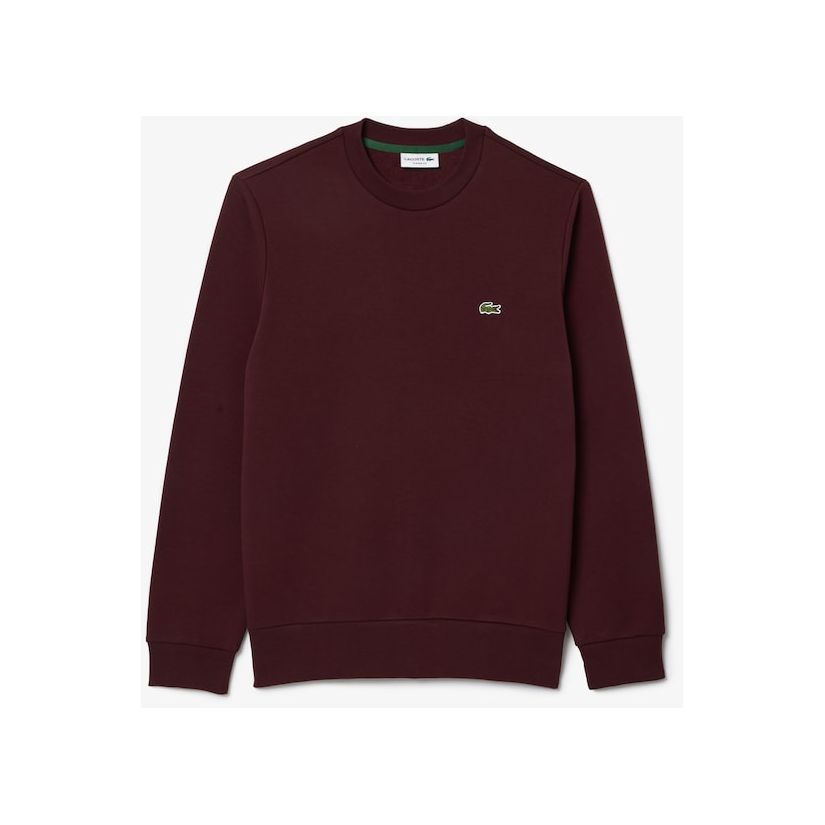 Sweatshirt i borstad ekologisk bomull