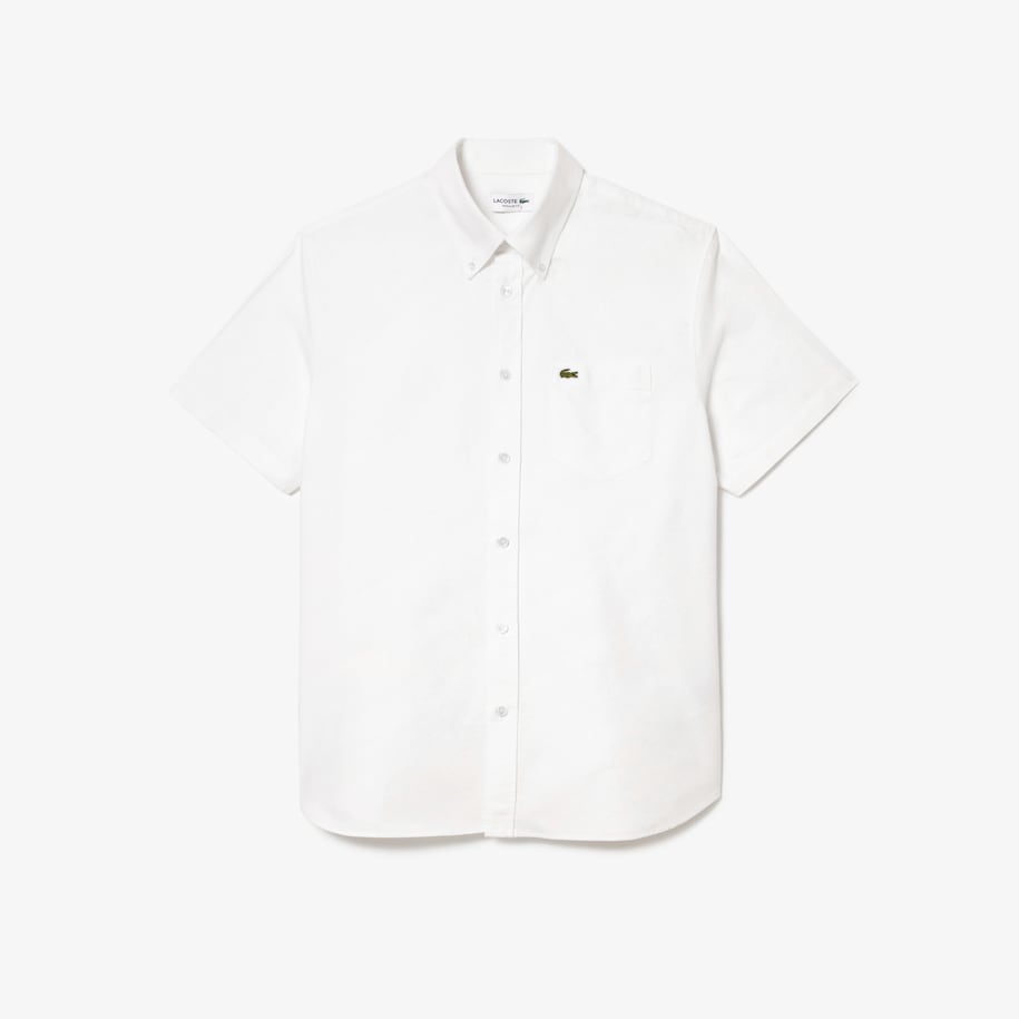 Camisa Oxford de manga curta