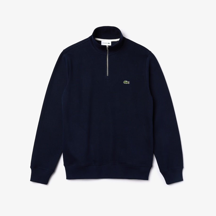 Sweatshirt med glidelås og ståkrage