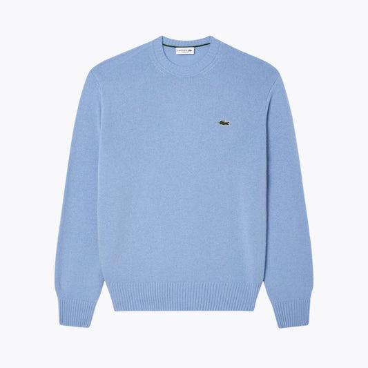 LC Carded Wool Crew Neck Sweater LC Carded Wool Crew Neck Sweater Minha loja Pale blue S 