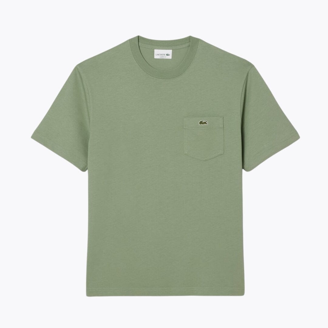 LC Cotton T-shirt with Breast Pocket LC Cotton T-shirt with Breast Pocket Minha loja Green S 