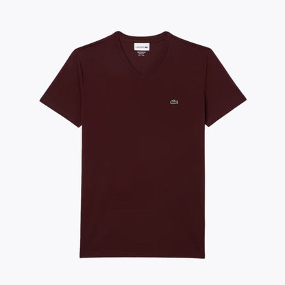 LC Lightweight Cotton Pima V Neck T-shirt LC Lightweight Cotton Pima V Neck T-shirt Minha loja Bordeaux S 