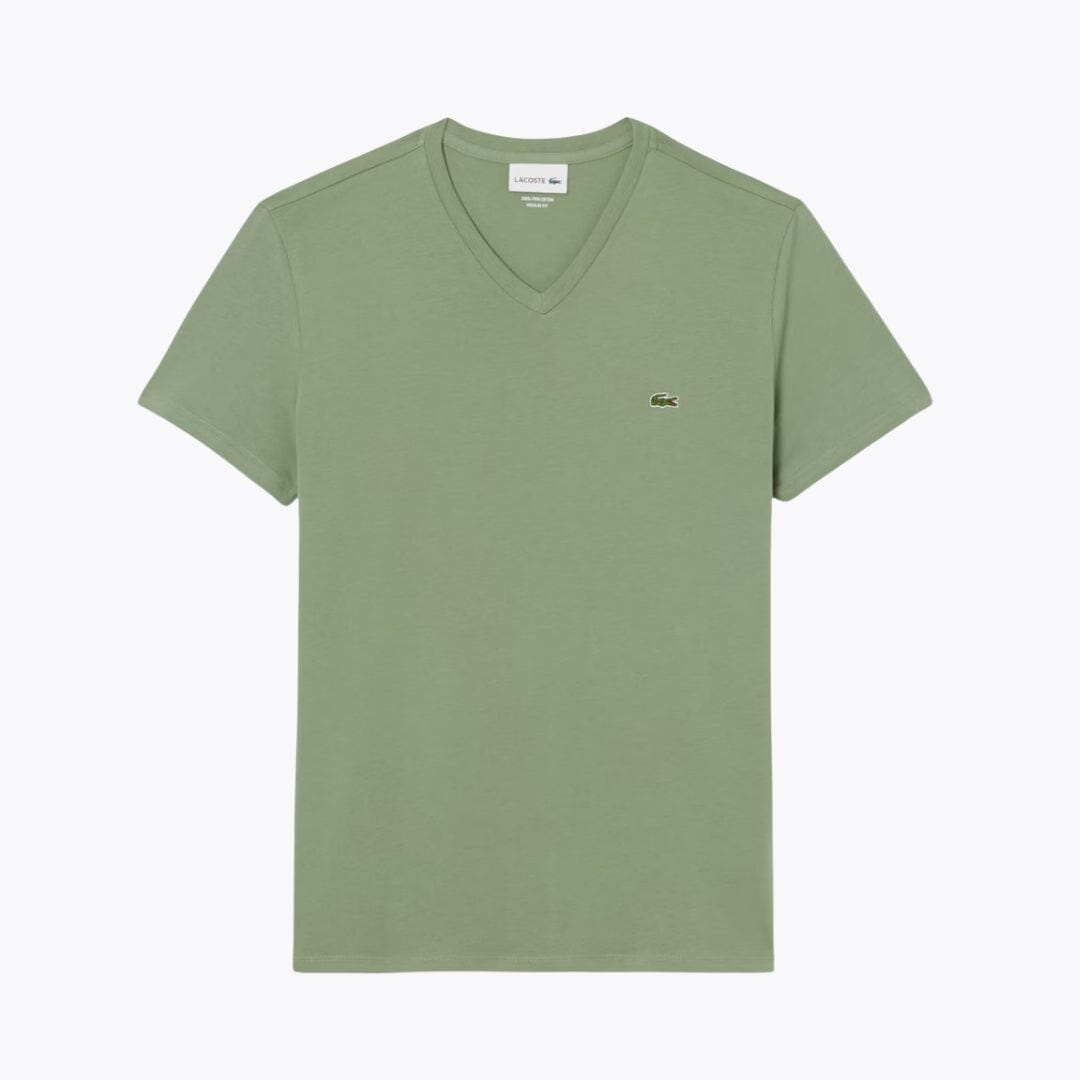 LC Lightweight Cotton Pima V Neck T-shirt LC Lightweight Cotton Pima V Neck T-shirt Minha loja Green S 