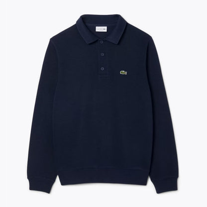 LC Ribbed Cotton Polo Collar Sweatshirt LC Ribbed Cotton Polo Collar Sweatshirt Minha loja Blue S 