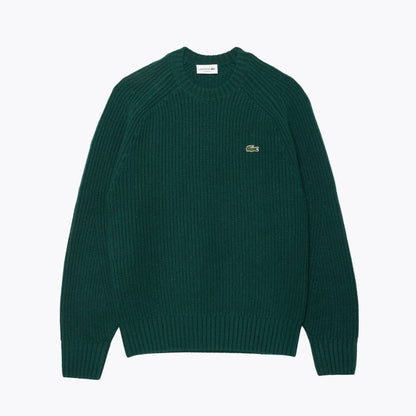 LC Thick Carded Wool Crew Neck Sweater LC Thick Carded Wool Crew Neck Sweater Minha loja Sinople green S 