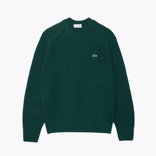 LC Thick Carded Wool Crew Neck Sweater LC Thick Carded Wool Crew Neck Sweater Minha loja Sinople green S 