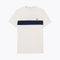White / navy blue