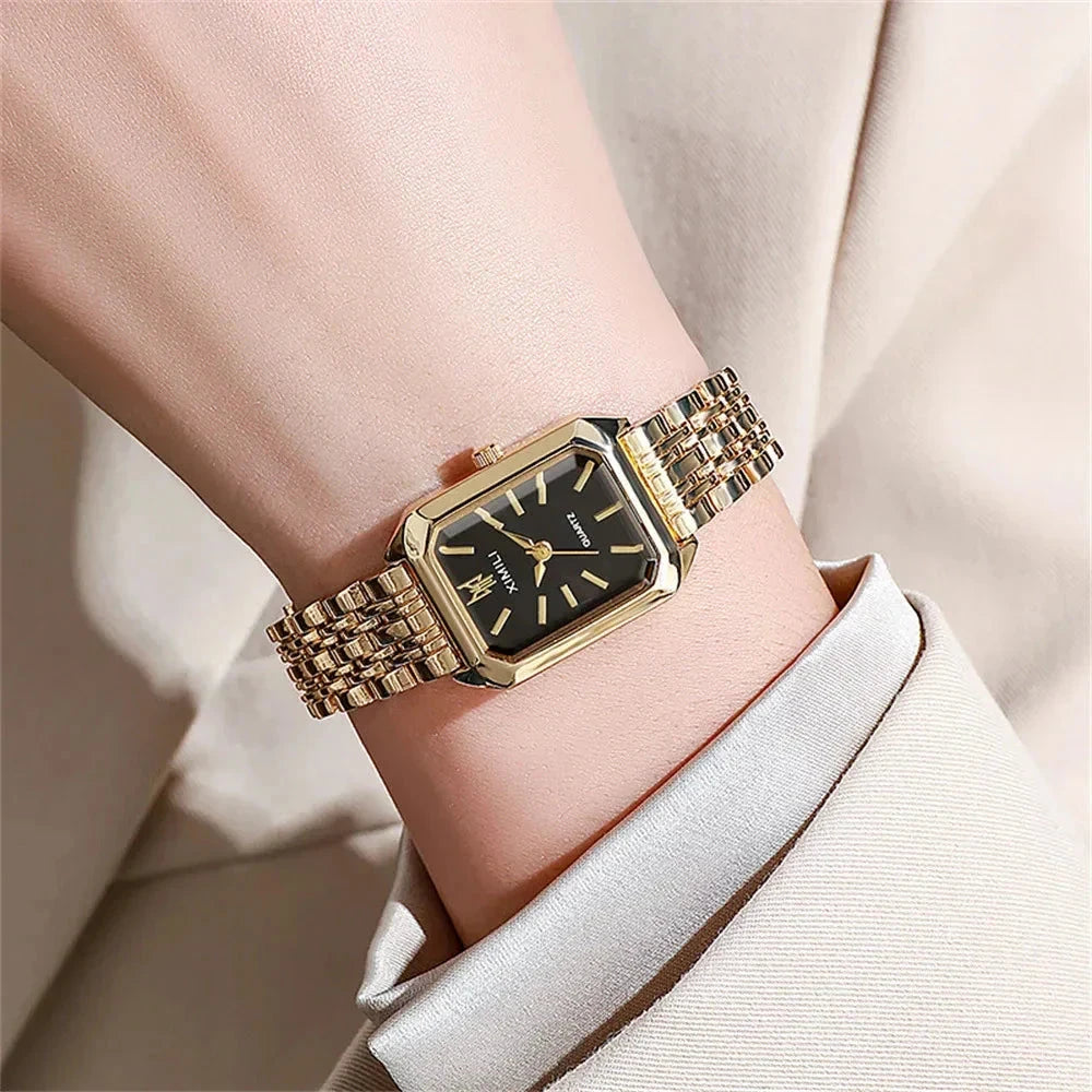 Lightweight Stainless Steel Watch for Women Minha loja 