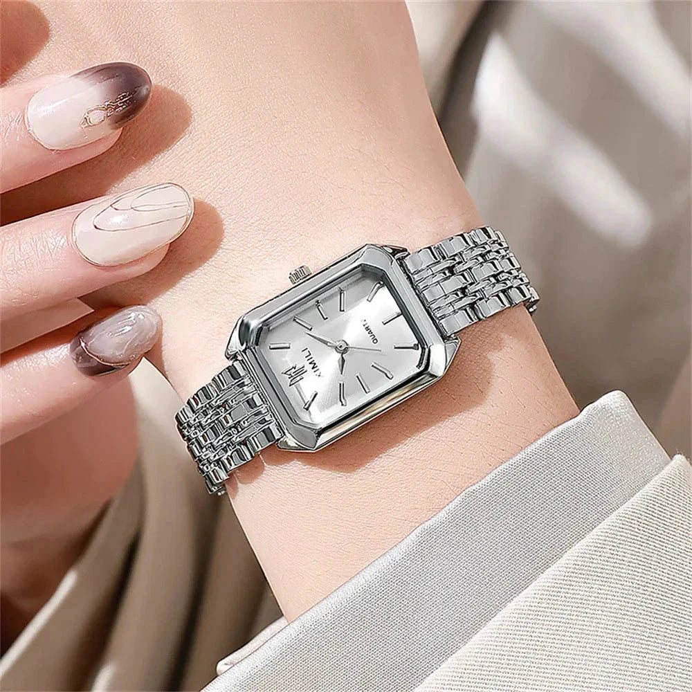 Lightweight Stainless Steel Watch for Women Minha loja 
