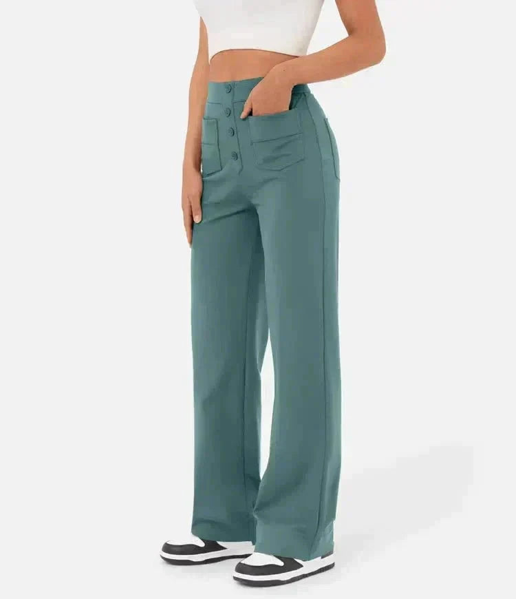 Lily™ | High-Waist Casual Pants women pants Minha loja 