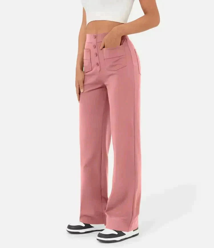 Lily™ | High-Waist Casual Pants women pants Minha loja 