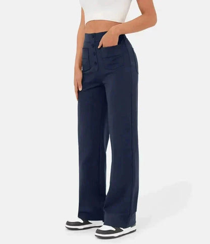 Lily™ | High-Waist Casual Pants women pants Minha loja Navy Blue S 