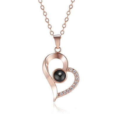 Love Symbol Necklace 1 Minha loja Rose Gold 