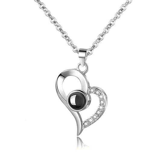 Love Symbol Necklace 1 Minha loja Silver 