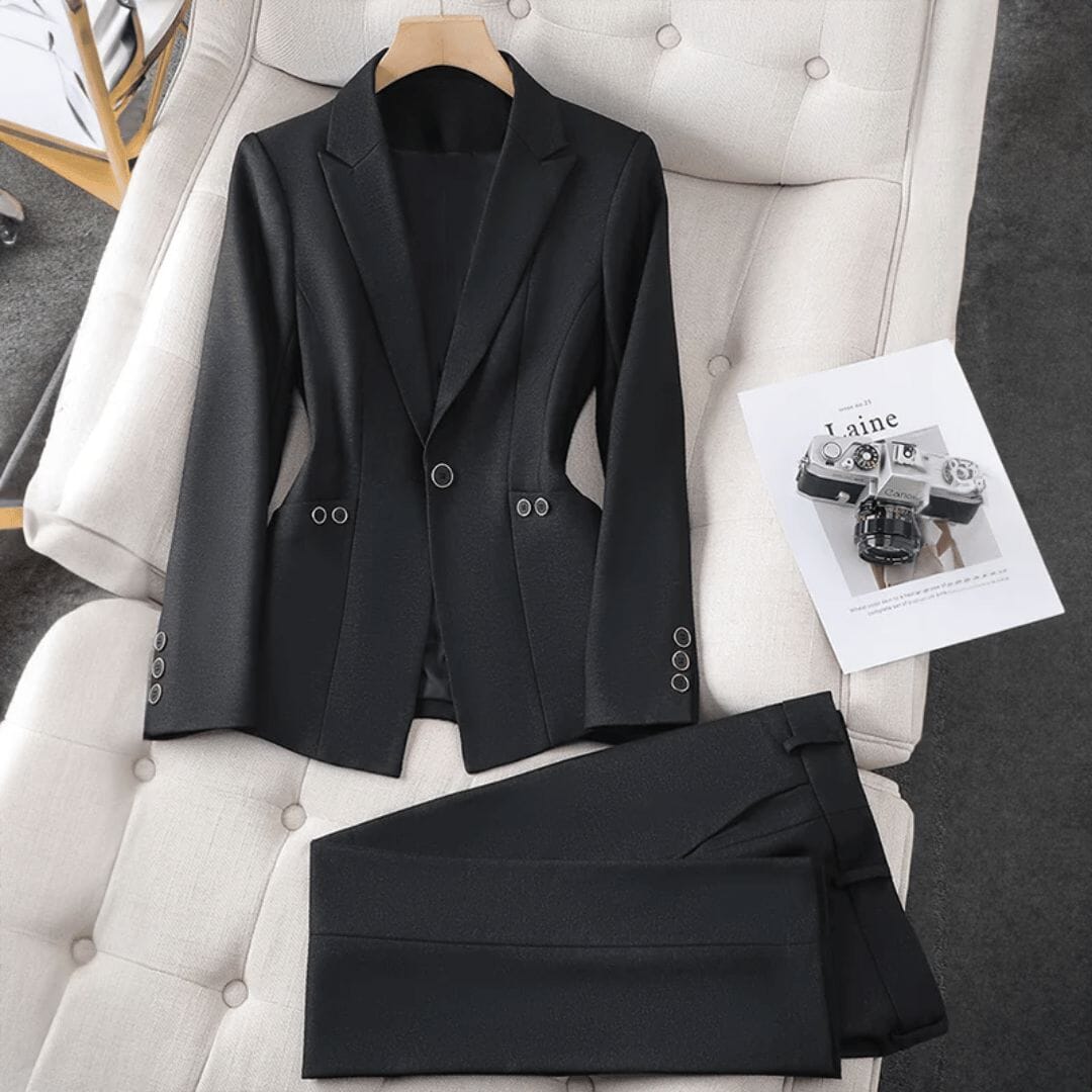 Luxe | Confident Blazer Set Coat and Jacket Minha loja Black S 