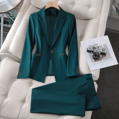 Luxe | Confident Blazer Set Coat and Jacket Minha loja Green S 