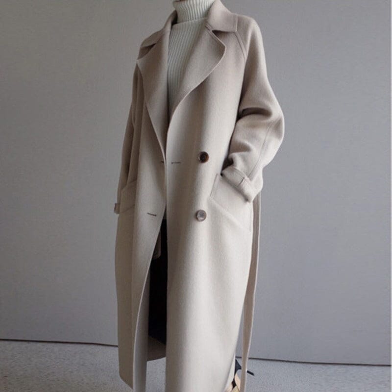 Luxora | Luxe Wool Trench Minha loja BEIGE S 