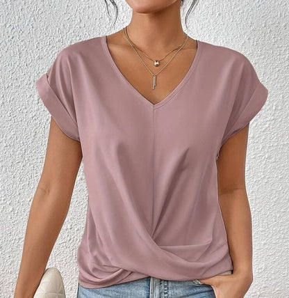 Marine - WOMEN'S V- NECK SHIRT Shirt Minha loja Pink M 