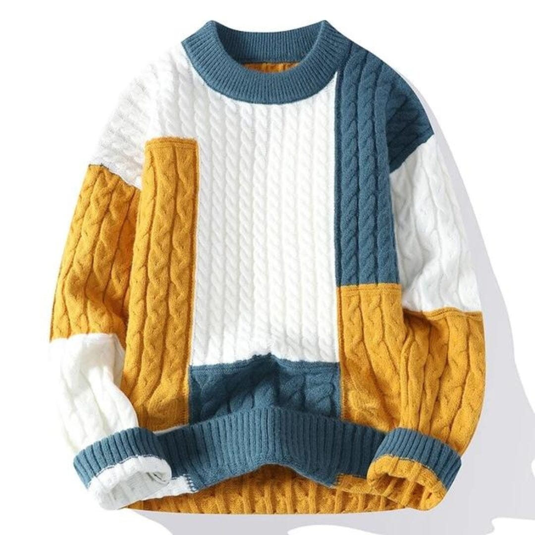 Mia | Craft Sweater Sweater Minha loja M Blue/Yellow 