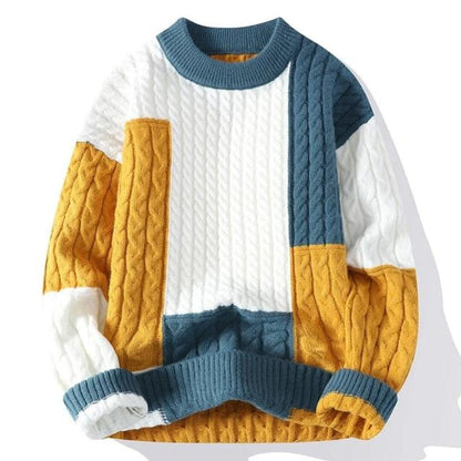 Mia | Craft Sweater Sweater Minha loja M Blue/Yellow 