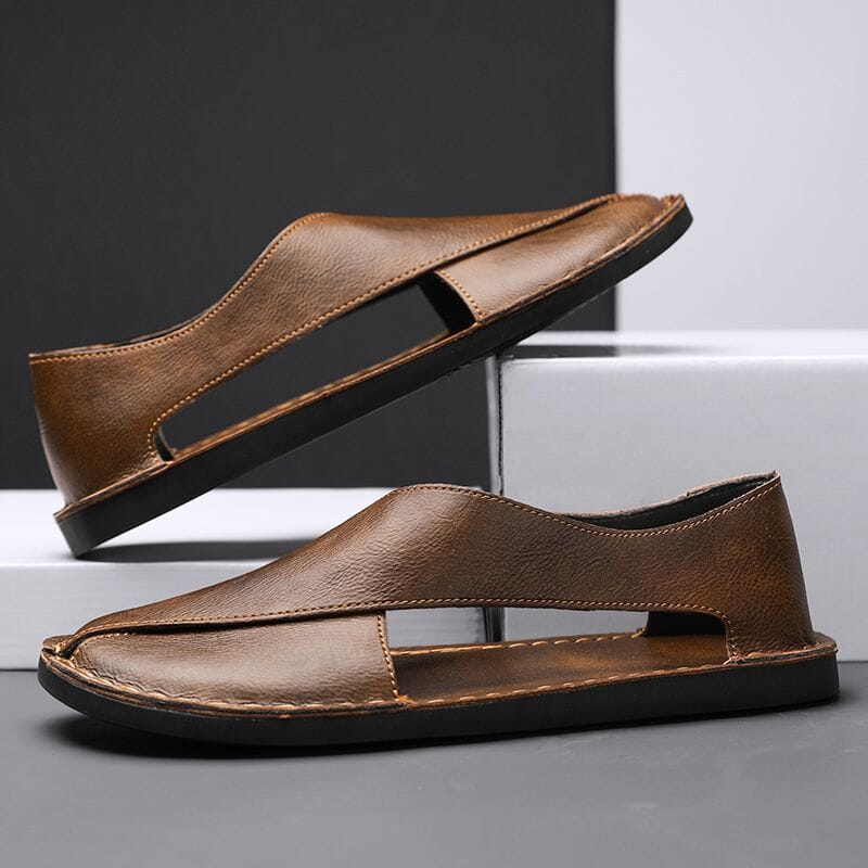 Navarro Leather Sandals Minha loja 