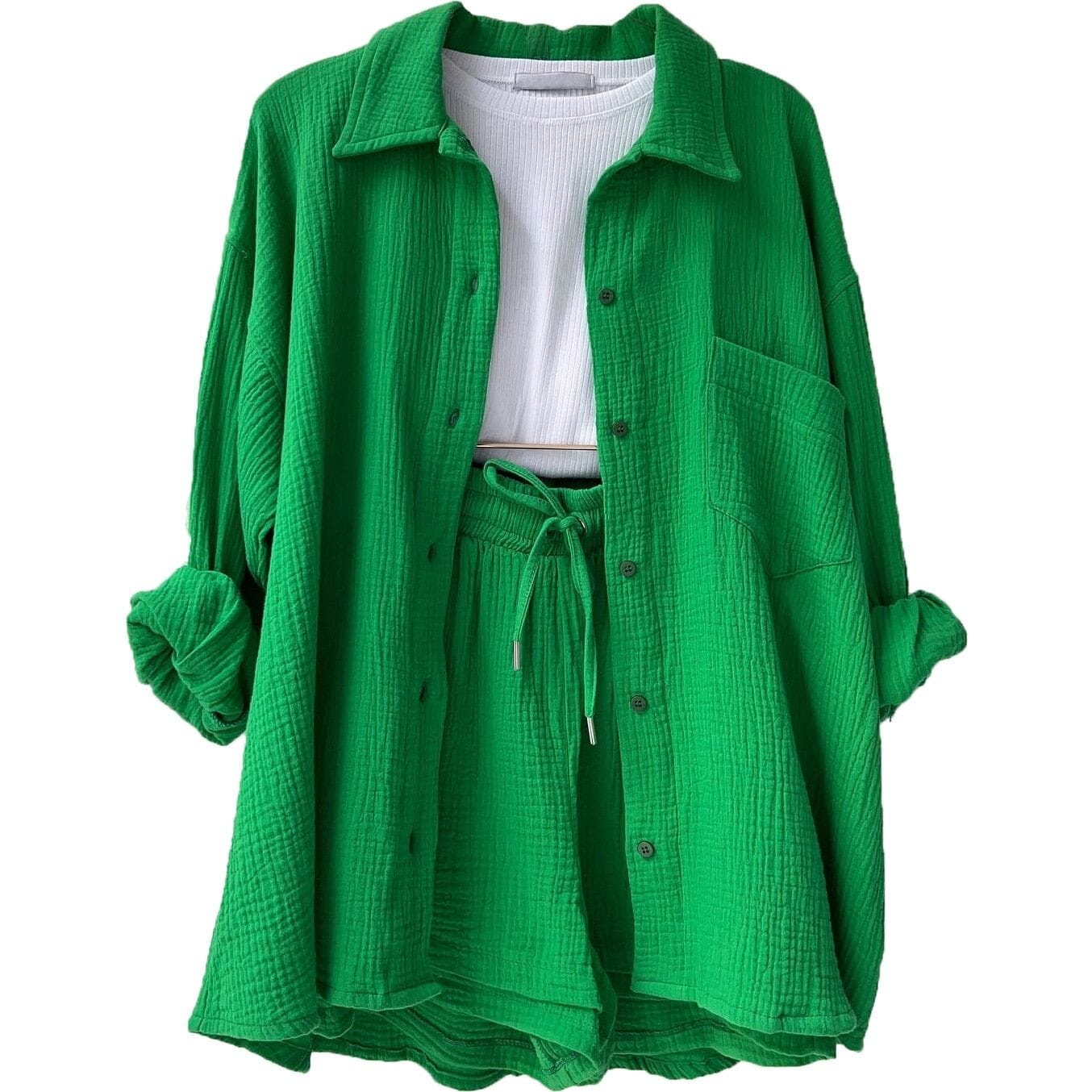 Nina™ | Casual Comfort Set Women Sets Minha loja Green S 