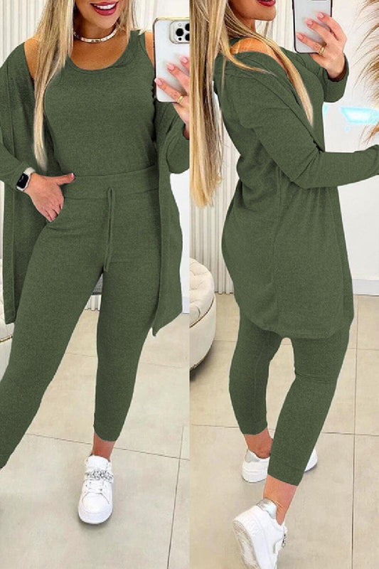Nova | Relaxed 3-Piece Set Outfit Sets Minha loja Green XL 