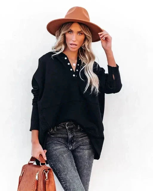 Olivia | Cozy Hoodie Coat and Jacket Minha loja Black S 