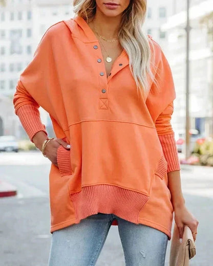 Olivia | Cozy Hoodie Coat and Jacket Minha loja Orange S 