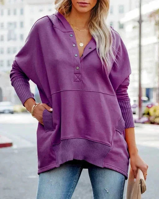 Olivia | Cozy Hoodie Coat and Jacket Minha loja Purple S 