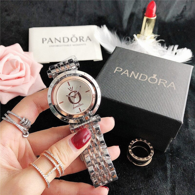 P A N D O R A Stories Glamour Minha loja Rose White 