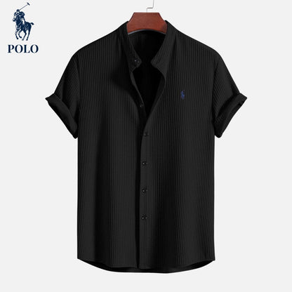 Polo Hampton Collar Shirt Minha loja Black S 