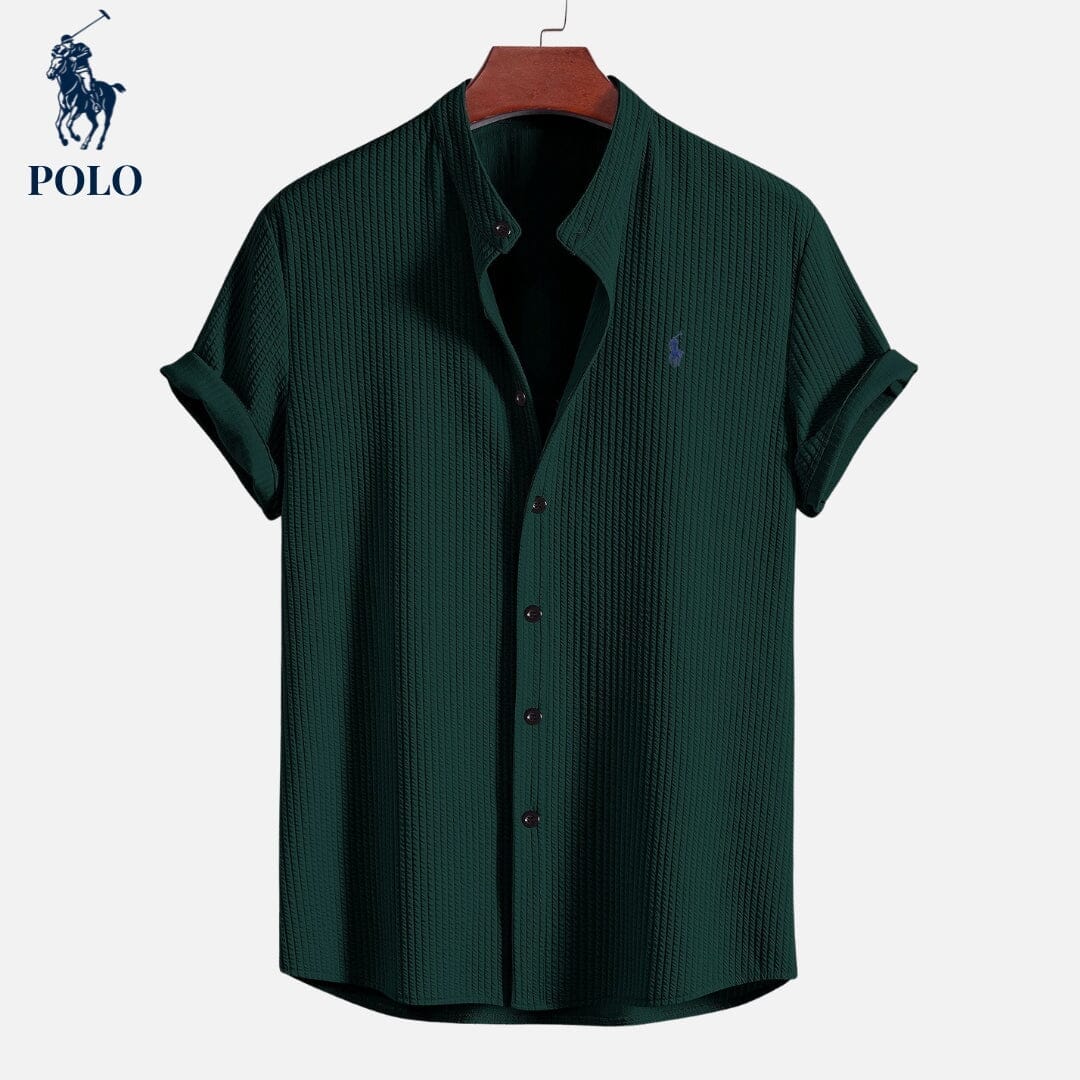 Polo Hampton Collar Shirt Minha loja Dark Green S 