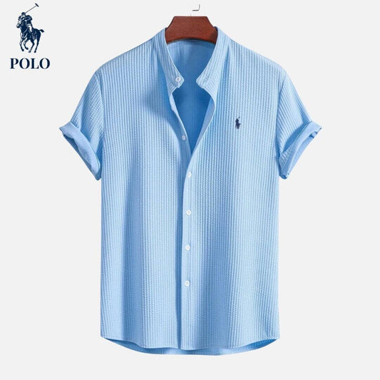 Polo Hampton Collar Shirt Minha loja Light Blue S 