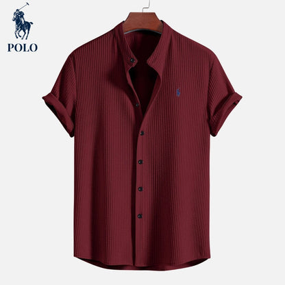 Polo Hampton Collar Shirt Minha loja Red S 