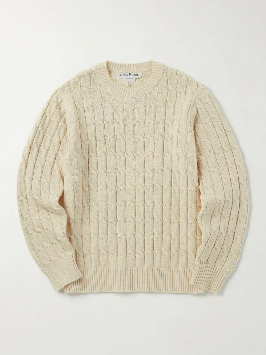 Jersey de punto trenzado Old Money