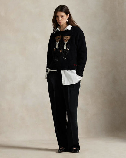 L.R The Ralph & Ricky Tuxedo Bear Sweater