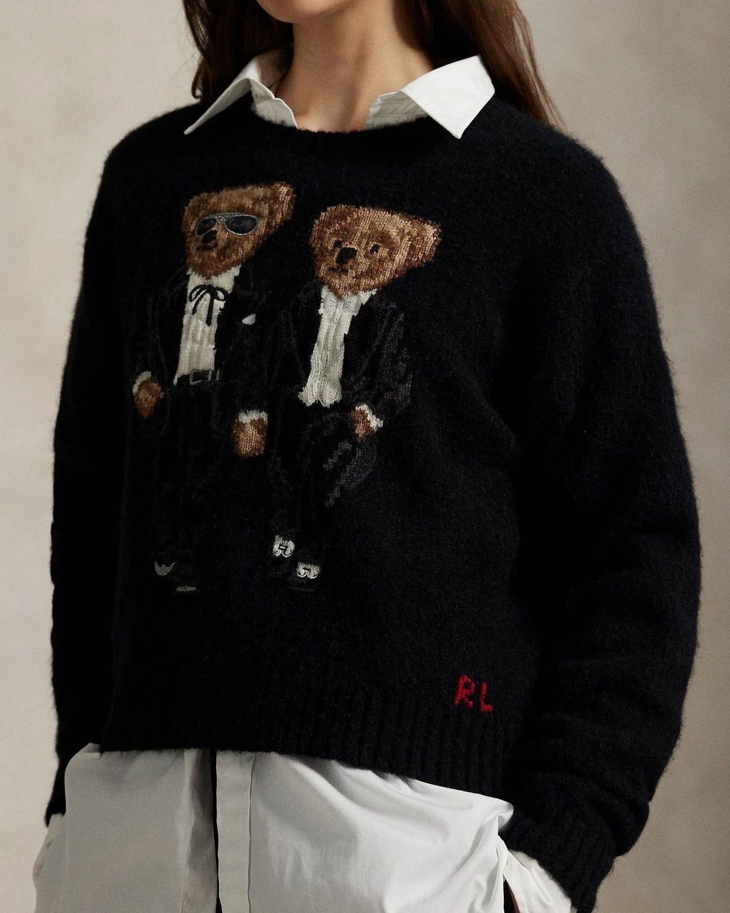 L.R The Ralph & Ricky Tuxedo Bear Sweater