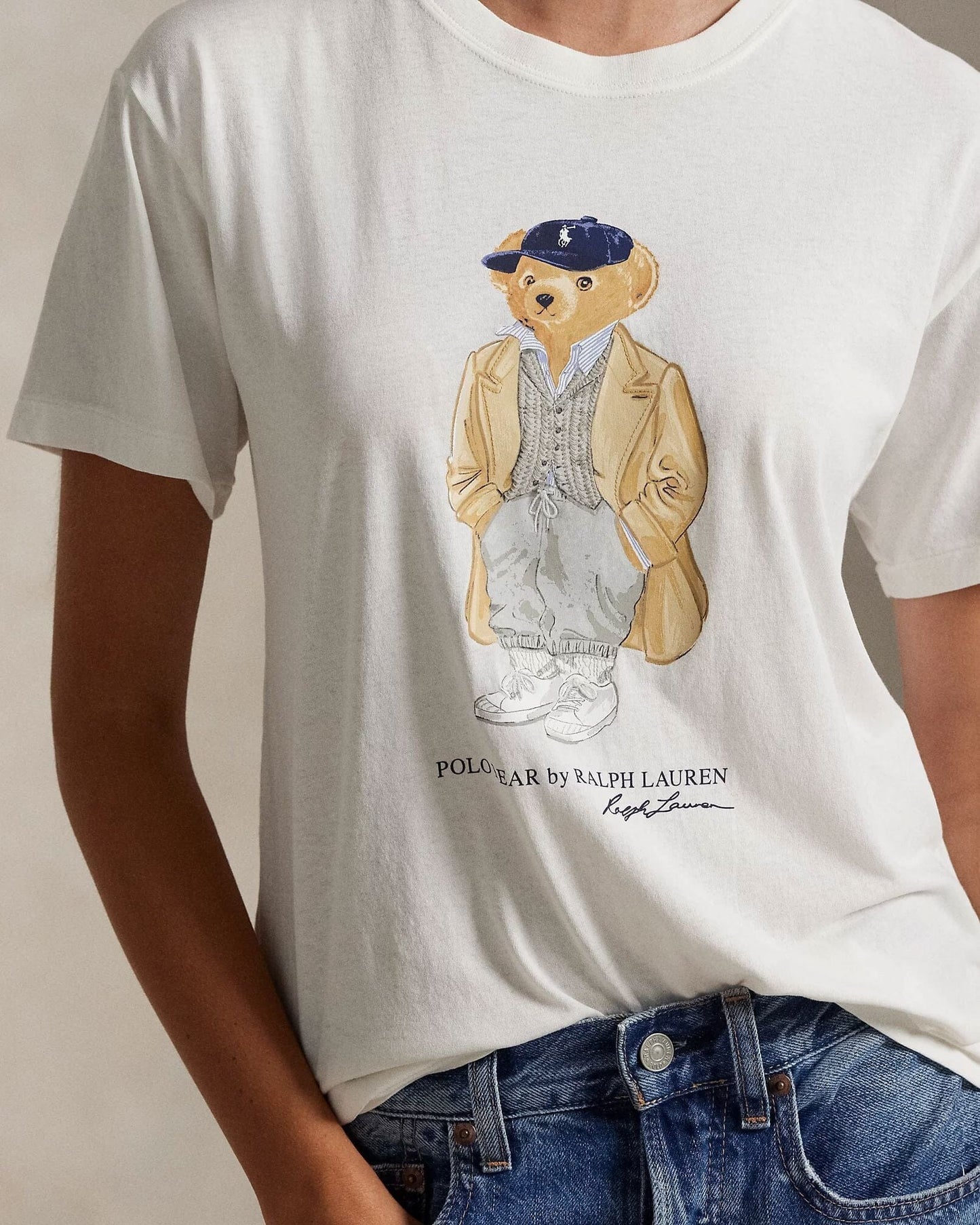 L.R Polo Bear Cotton Jersey T-Shirt