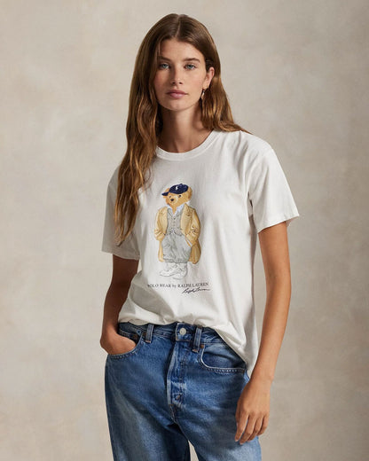 L.R Polo Bear Cotton Jersey T-Shirt