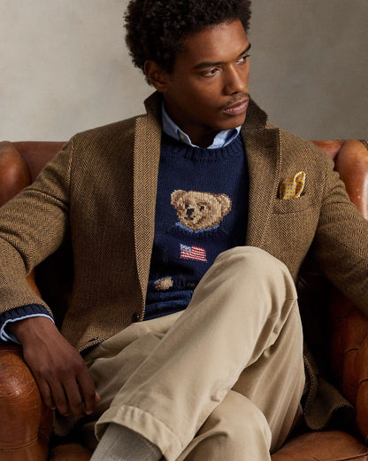 L.R Polo Bear Cotton-Linen Sweater