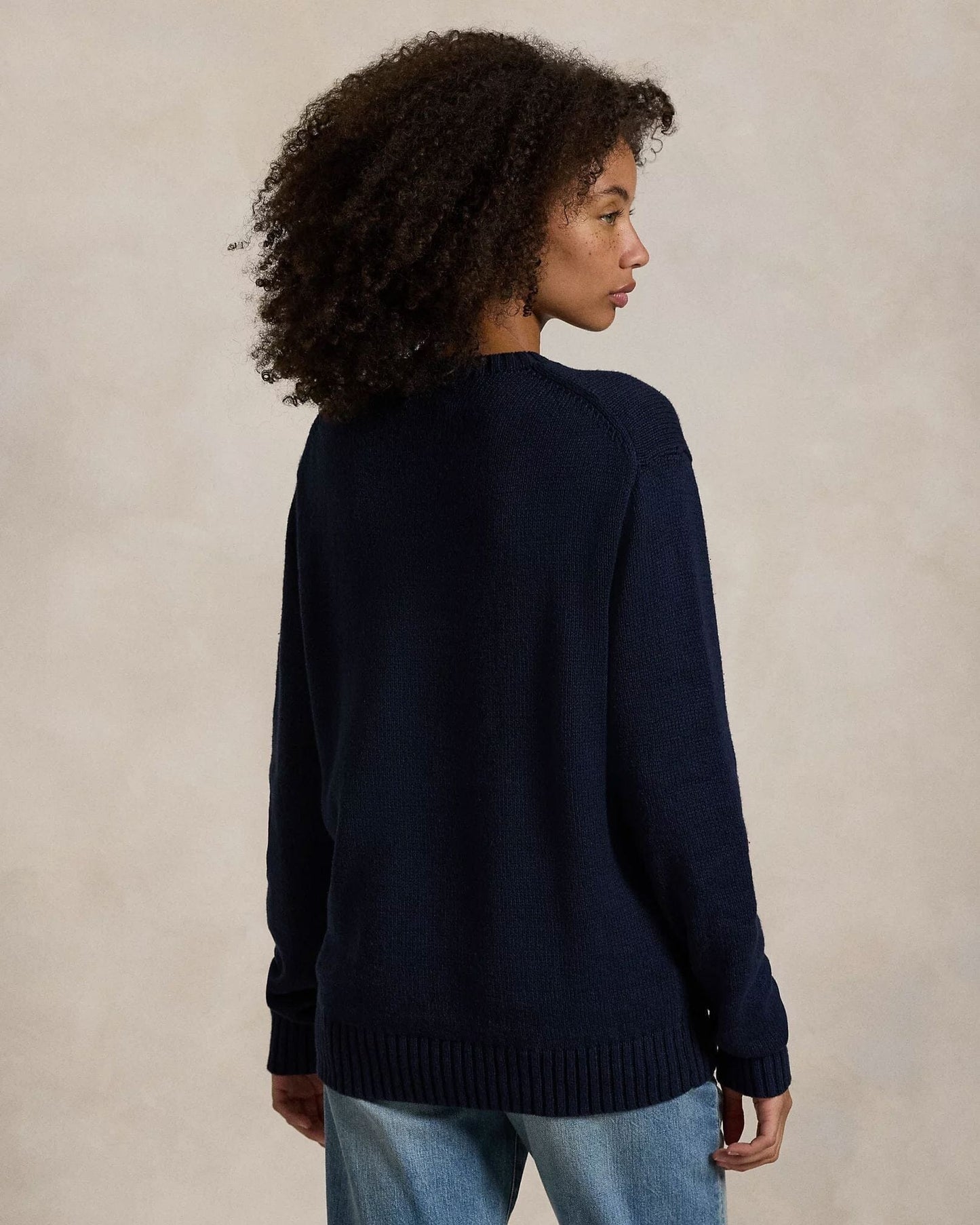 L.R Polo Bear Cotton-Linen Sweater