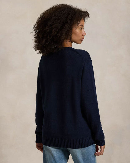 L.R Polo Bear Cotton-Linen Sweater