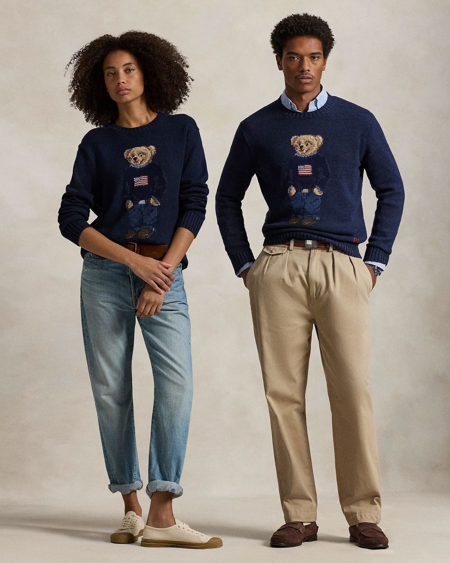 L.R Polo Bear Cotton-Linen Sweater