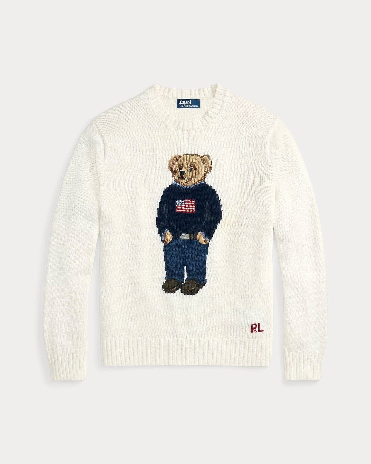 L.R Polo Bear Cotton-Linen Sweater