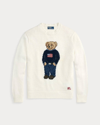 L.R Polo Bear Cotton-Linen Sweater