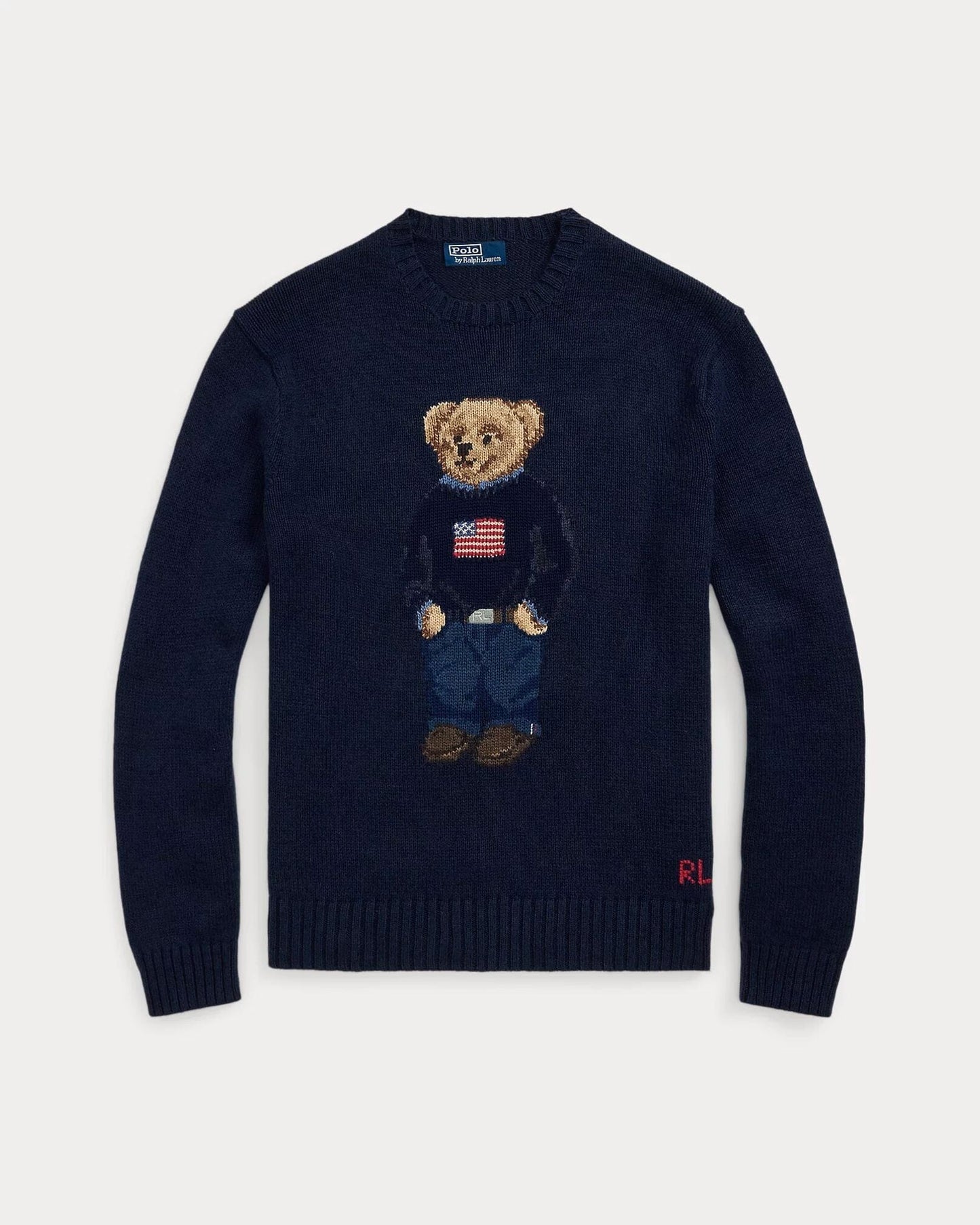 L.R Polo Bear Cotton-Linen Sweater