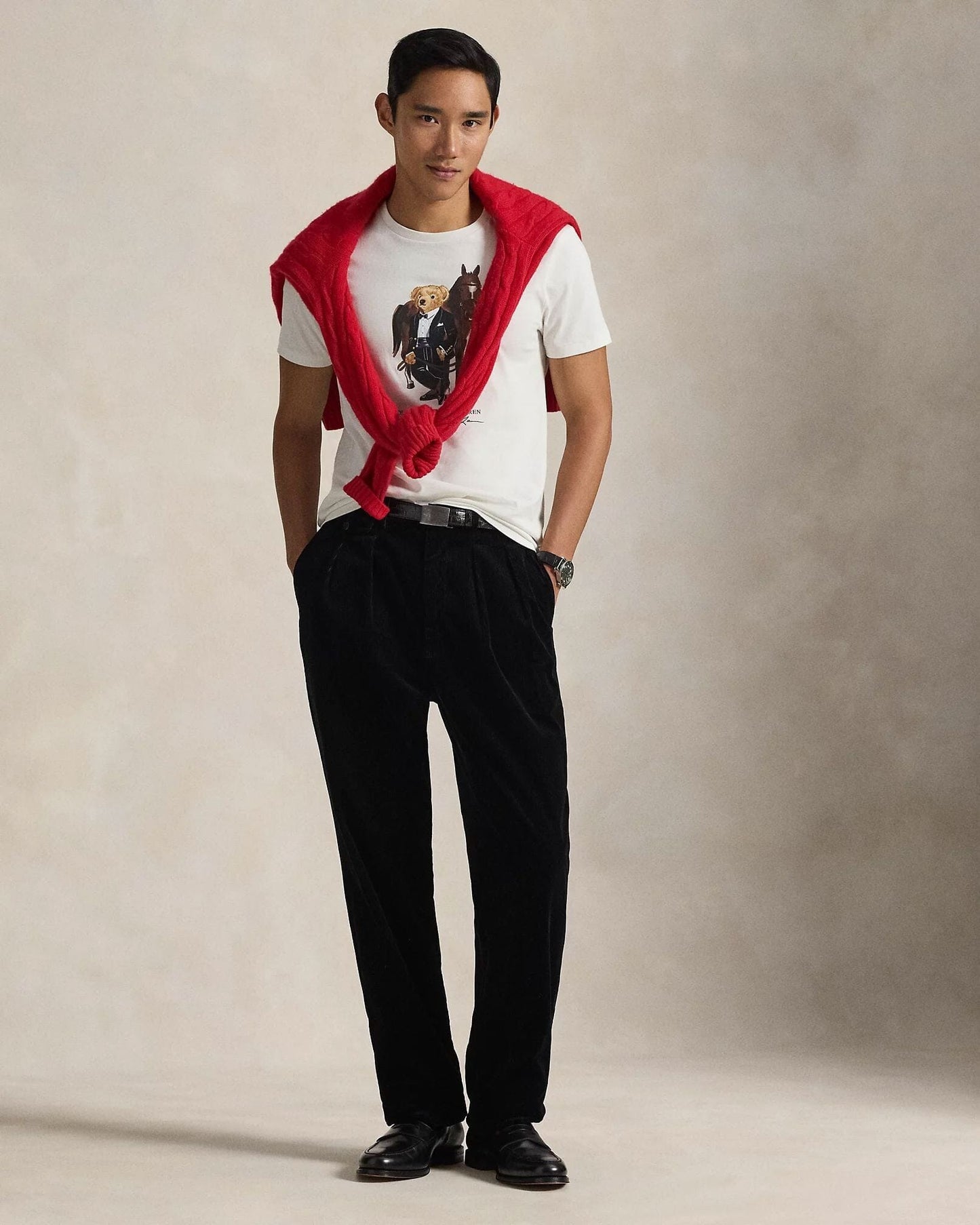 L.R Polo Bear Cotton T-Shirt
